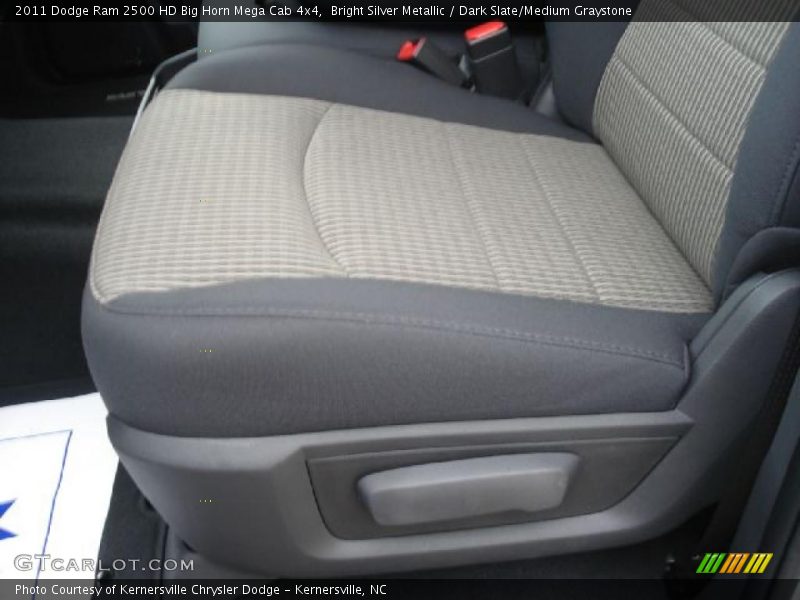 Bright Silver Metallic / Dark Slate/Medium Graystone 2011 Dodge Ram 2500 HD Big Horn Mega Cab 4x4