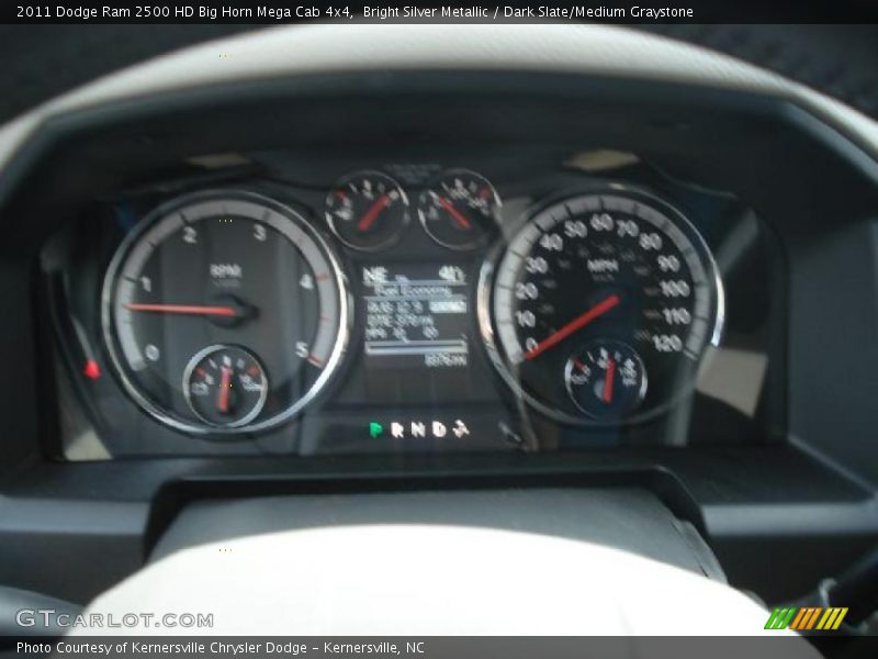 Bright Silver Metallic / Dark Slate/Medium Graystone 2011 Dodge Ram 2500 HD Big Horn Mega Cab 4x4