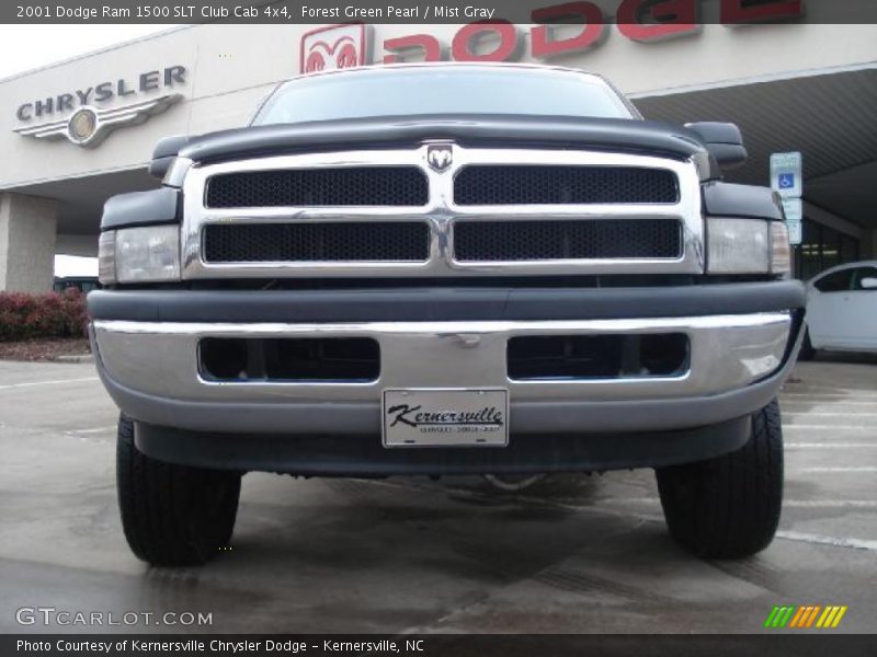 Forest Green Pearl / Mist Gray 2001 Dodge Ram 1500 SLT Club Cab 4x4