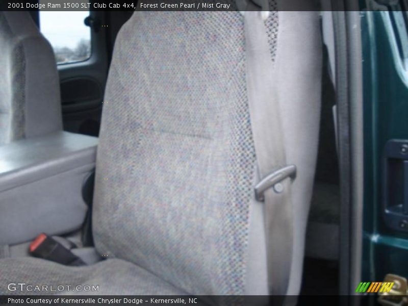 Forest Green Pearl / Mist Gray 2001 Dodge Ram 1500 SLT Club Cab 4x4