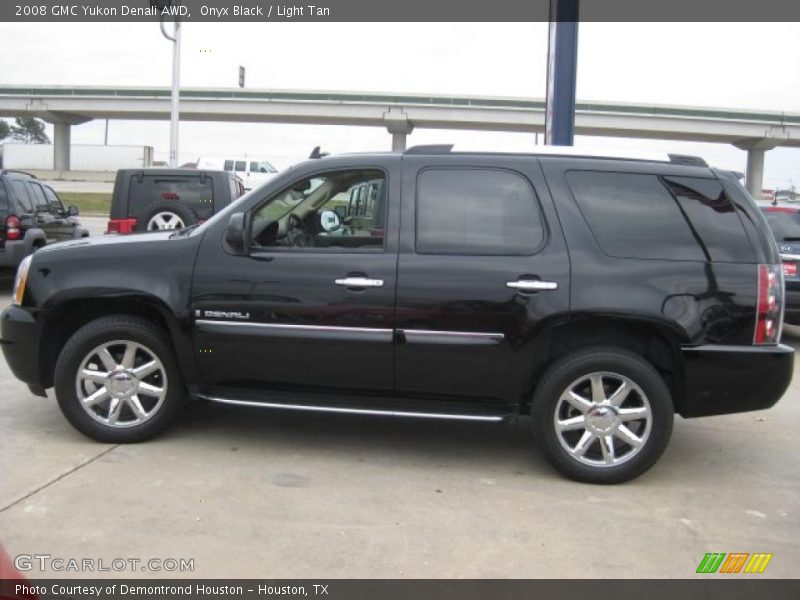 Onyx Black / Light Tan 2008 GMC Yukon Denali AWD