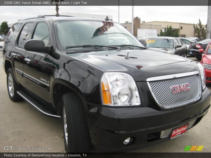 Onyx Black / Light Tan 2008 GMC Yukon Denali AWD