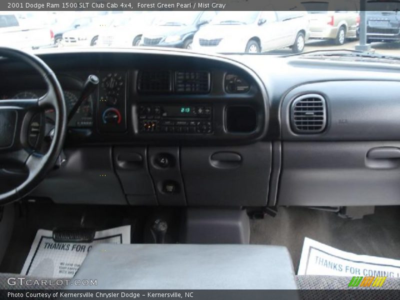 Forest Green Pearl / Mist Gray 2001 Dodge Ram 1500 SLT Club Cab 4x4