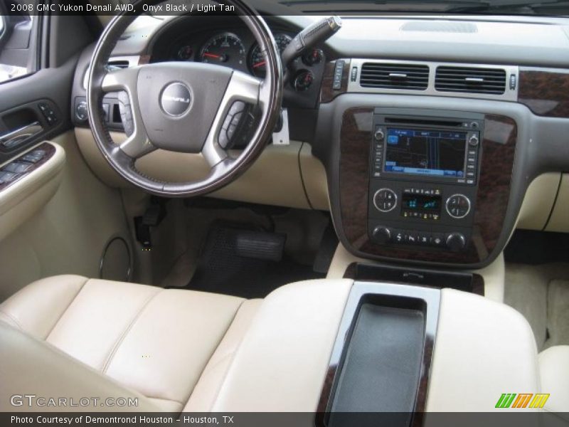 Onyx Black / Light Tan 2008 GMC Yukon Denali AWD