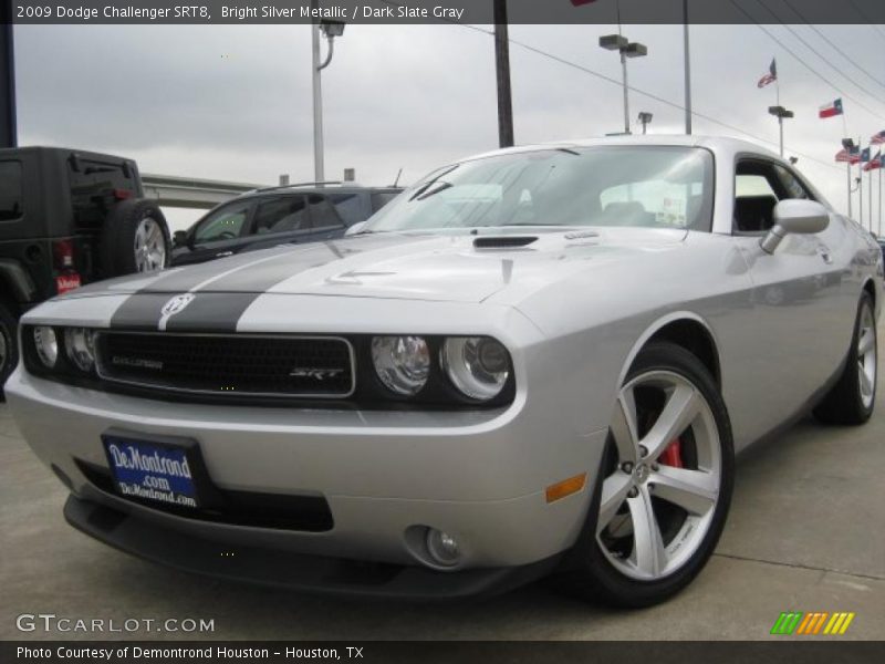 Bright Silver Metallic / Dark Slate Gray 2009 Dodge Challenger SRT8