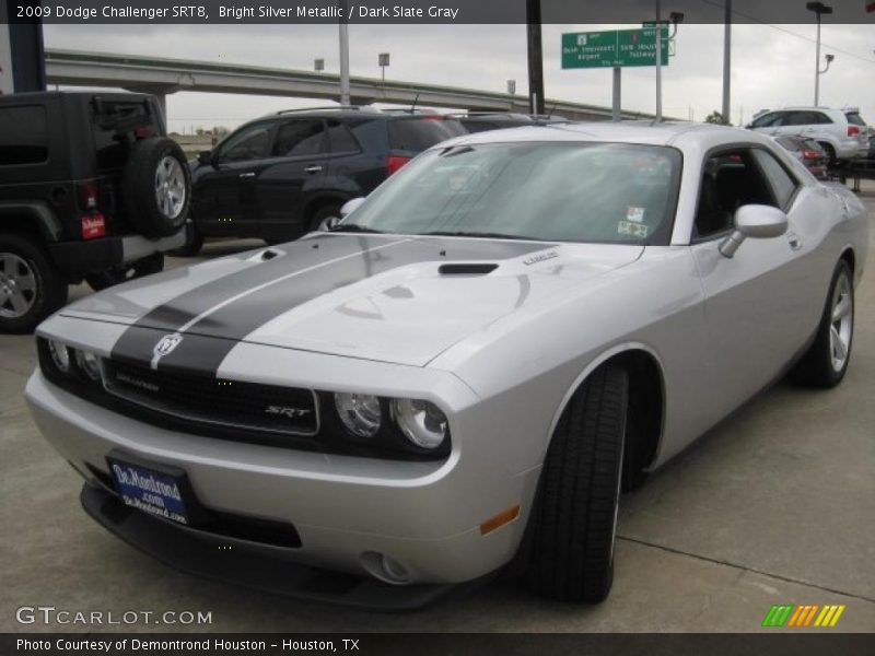 Bright Silver Metallic / Dark Slate Gray 2009 Dodge Challenger SRT8