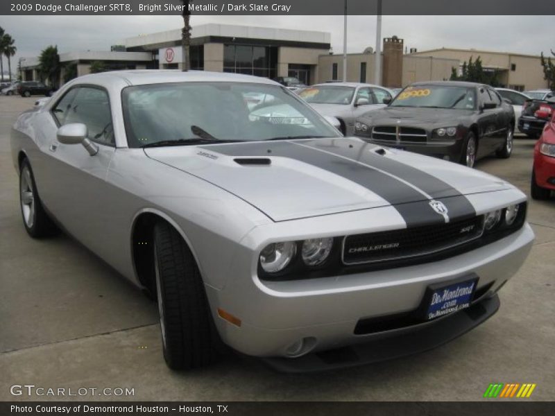 Bright Silver Metallic / Dark Slate Gray 2009 Dodge Challenger SRT8