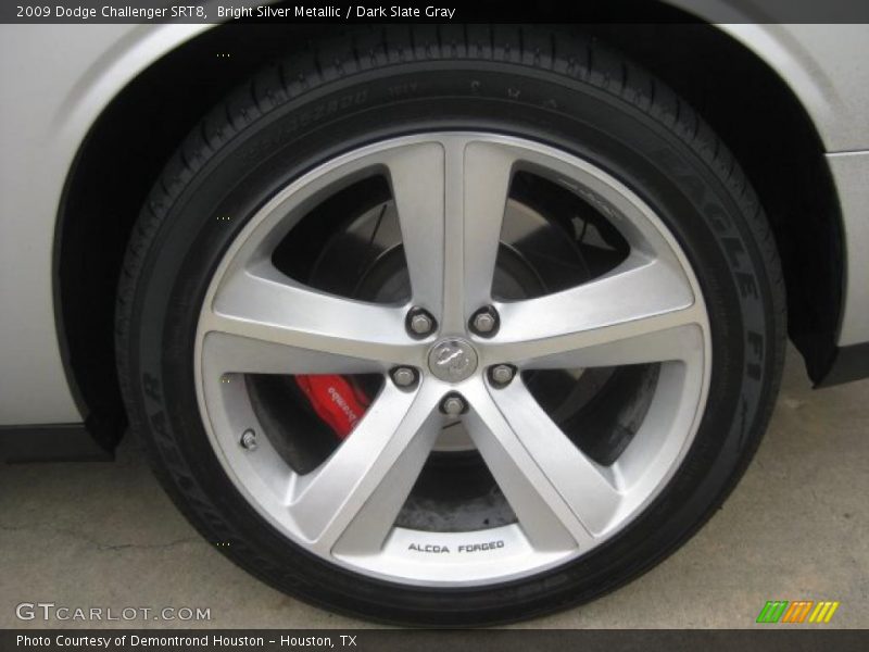 Bright Silver Metallic / Dark Slate Gray 2009 Dodge Challenger SRT8