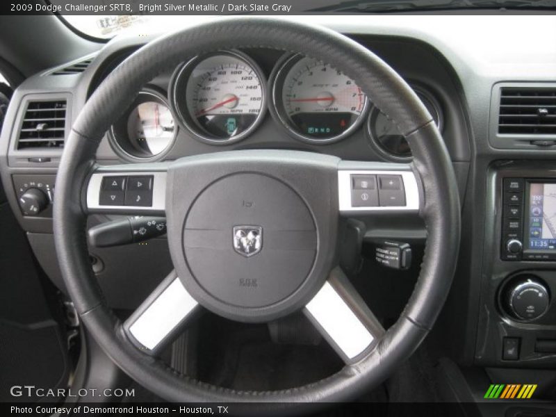 Bright Silver Metallic / Dark Slate Gray 2009 Dodge Challenger SRT8