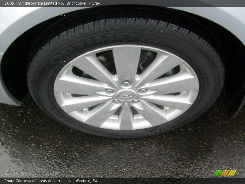 Bright Silver / Gray 2009 Hyundai Sonata Limited V6