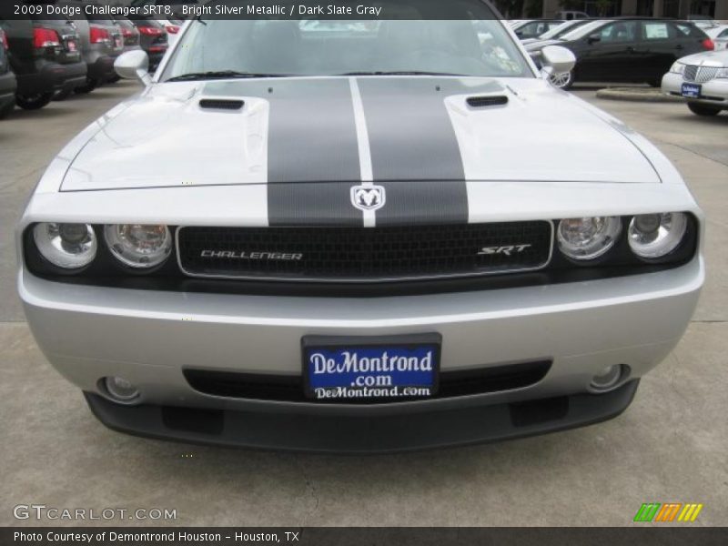 Bright Silver Metallic / Dark Slate Gray 2009 Dodge Challenger SRT8