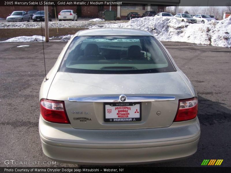 Gold Ash Metallic / Medium Parchment 2005 Mercury Sable LS Sedan