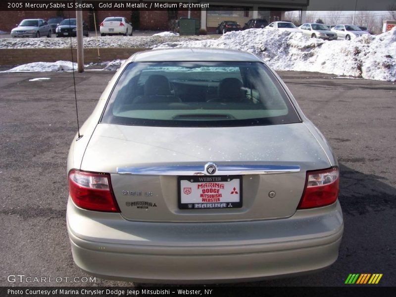 Gold Ash Metallic / Medium Parchment 2005 Mercury Sable LS Sedan