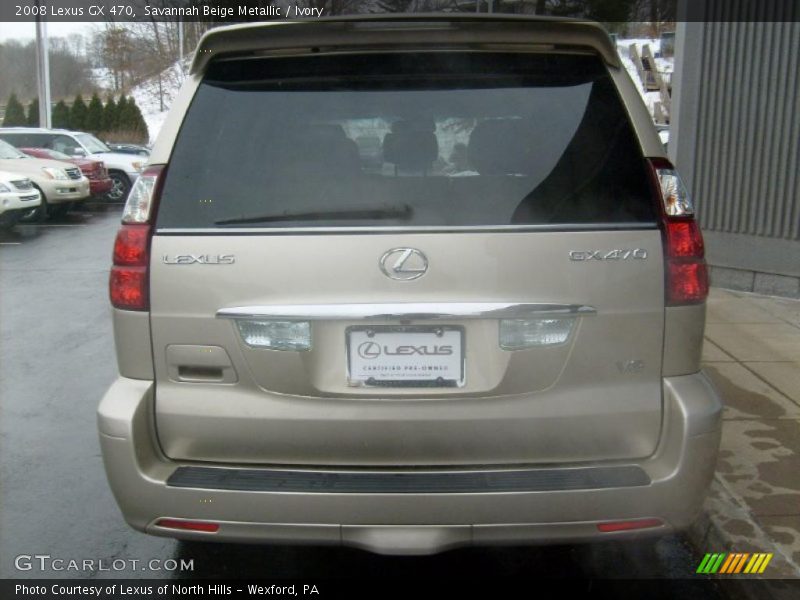 Savannah Beige Metallic / Ivory 2008 Lexus GX 470