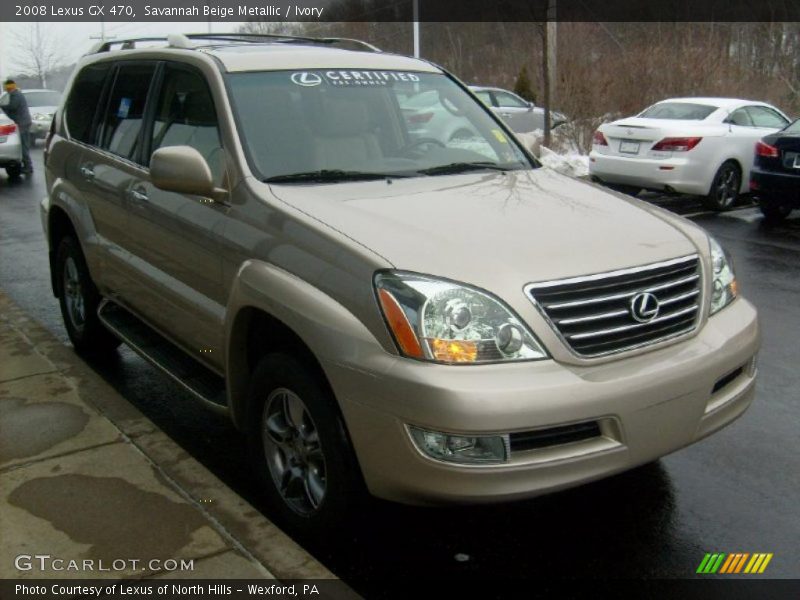 Savannah Beige Metallic / Ivory 2008 Lexus GX 470