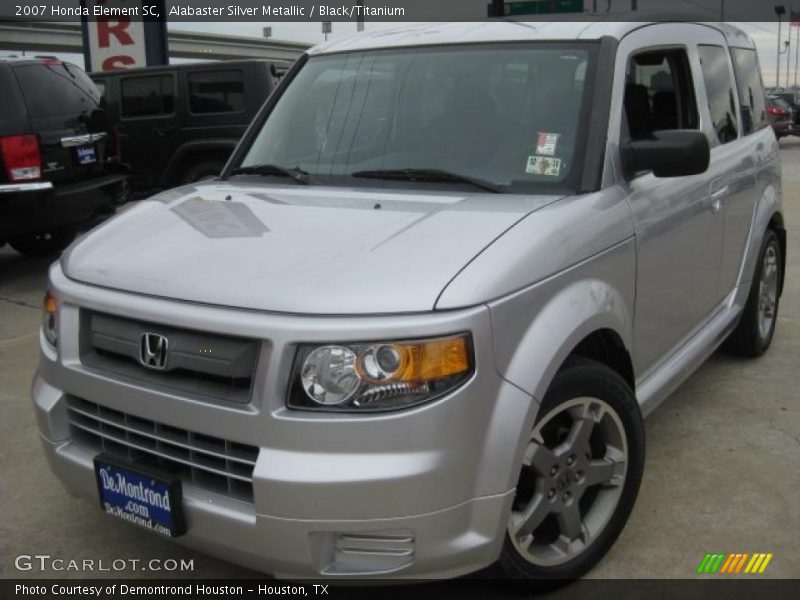 Alabaster Silver Metallic / Black/Titanium 2007 Honda Element SC