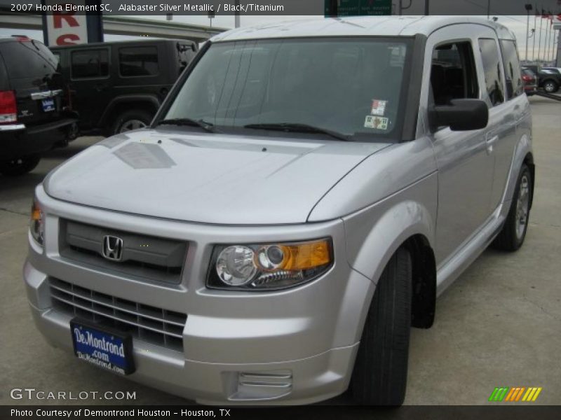 Alabaster Silver Metallic / Black/Titanium 2007 Honda Element SC