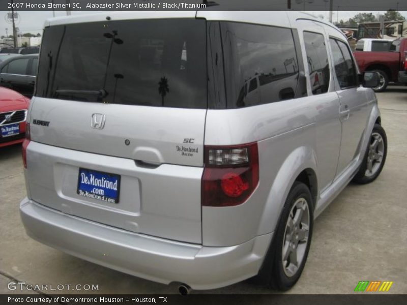 Alabaster Silver Metallic / Black/Titanium 2007 Honda Element SC