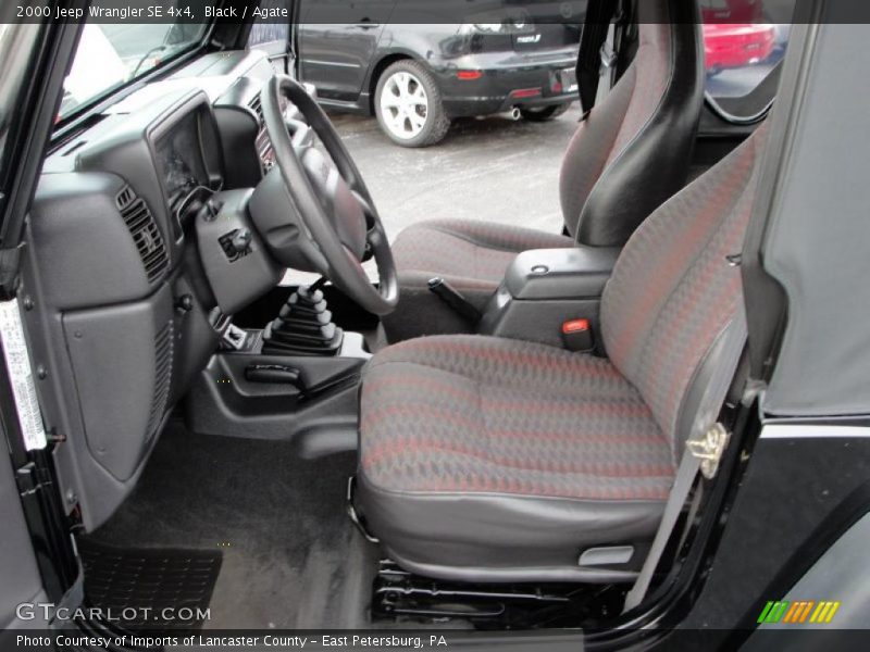  2000 Wrangler SE 4x4 Agate Interior