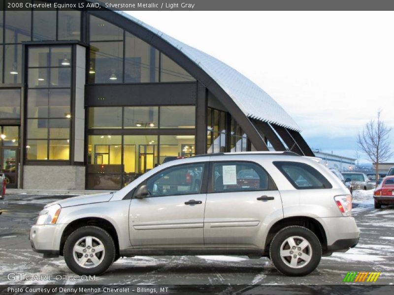 Silverstone Metallic / Light Gray 2008 Chevrolet Equinox LS AWD