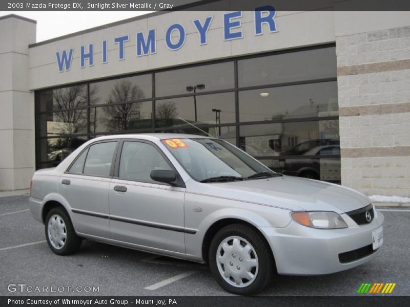 Sunlight Silver Metallic / Gray 2003 Mazda Protege DX