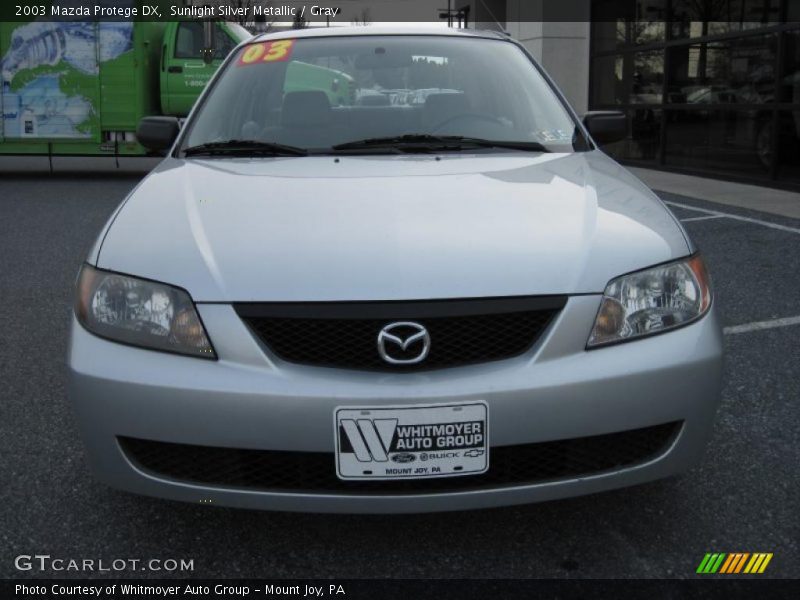 Sunlight Silver Metallic / Gray 2003 Mazda Protege DX
