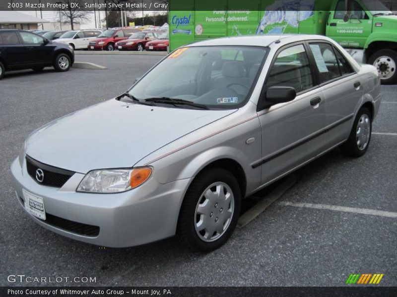 Sunlight Silver Metallic / Gray 2003 Mazda Protege DX
