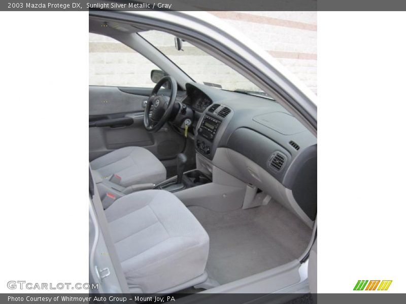 Sunlight Silver Metallic / Gray 2003 Mazda Protege DX