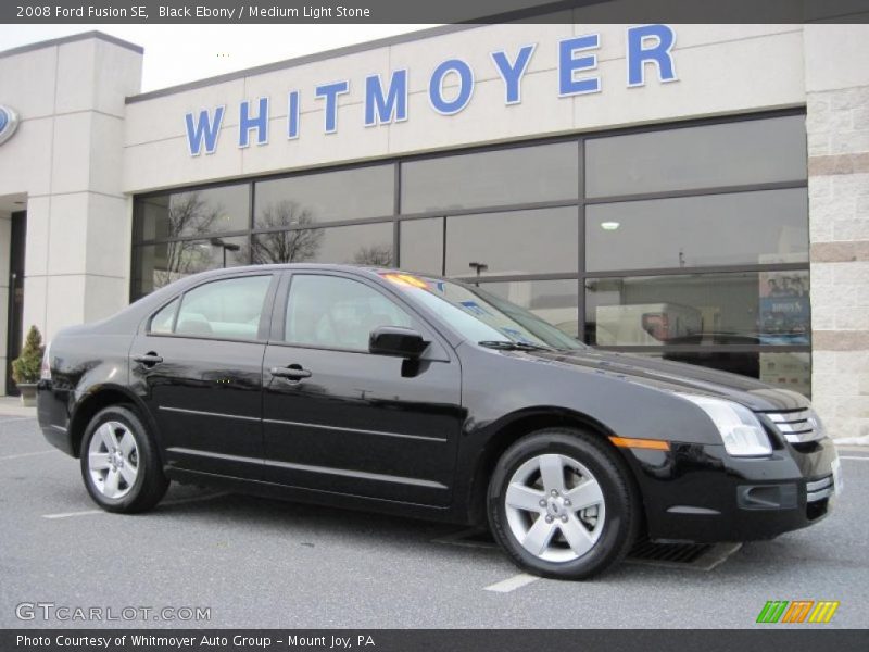 Black Ebony / Medium Light Stone 2008 Ford Fusion SE