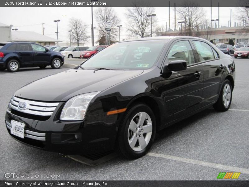 Black Ebony / Medium Light Stone 2008 Ford Fusion SE