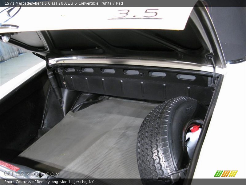 White / Red 1971 Mercedes-Benz S Class 280SE 3.5 Convertible
