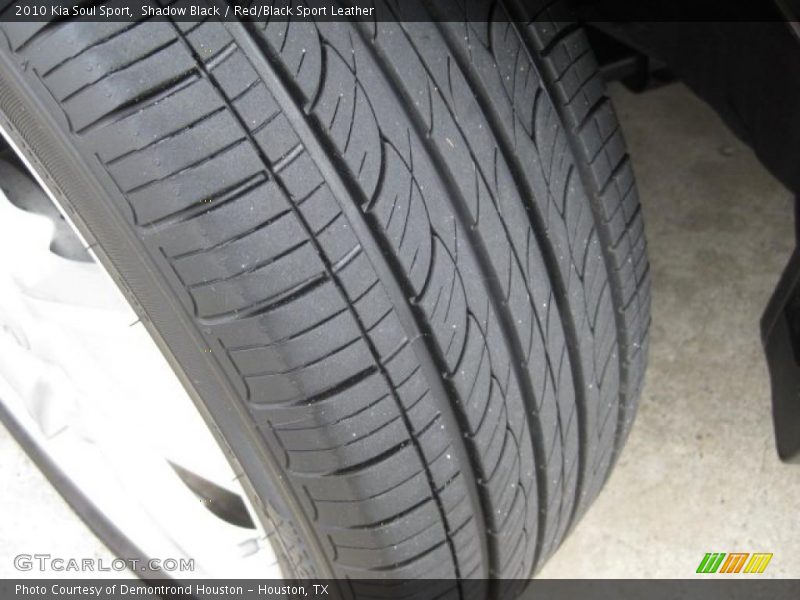 Shadow Black / Red/Black Sport Leather 2010 Kia Soul Sport