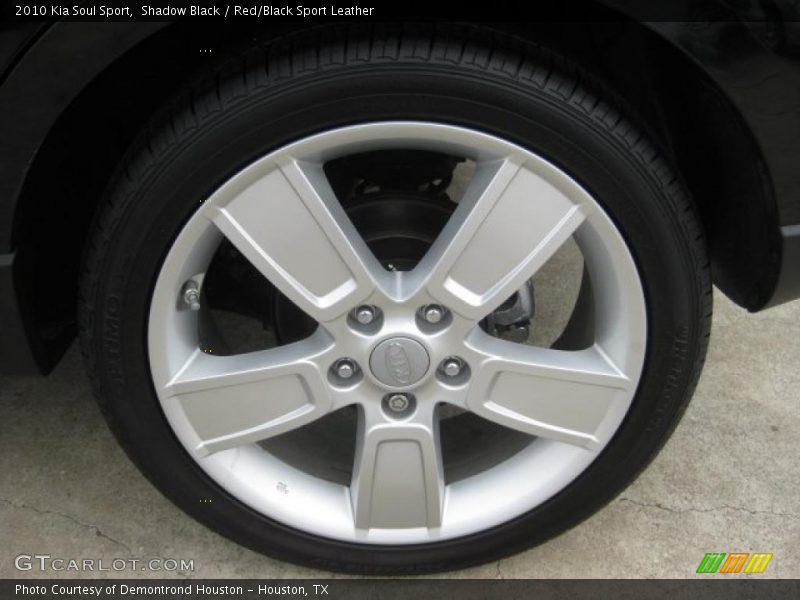 Shadow Black / Red/Black Sport Leather 2010 Kia Soul Sport