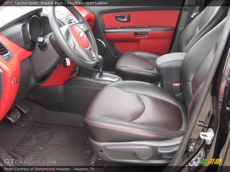  2010 Soul Sport Red/Black Sport Leather Interior