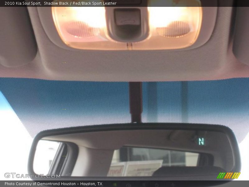 Shadow Black / Red/Black Sport Leather 2010 Kia Soul Sport