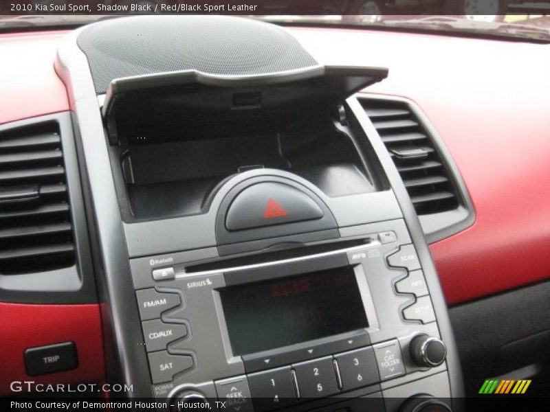 Shadow Black / Red/Black Sport Leather 2010 Kia Soul Sport