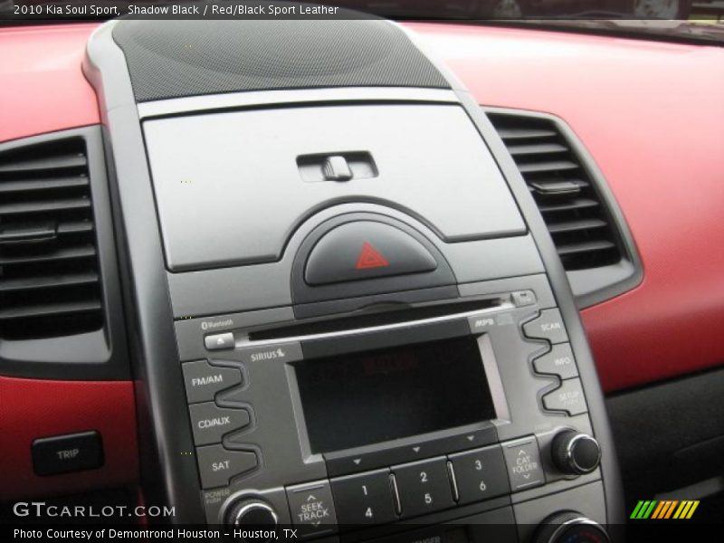 Shadow Black / Red/Black Sport Leather 2010 Kia Soul Sport