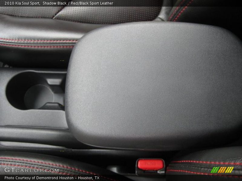 Shadow Black / Red/Black Sport Leather 2010 Kia Soul Sport