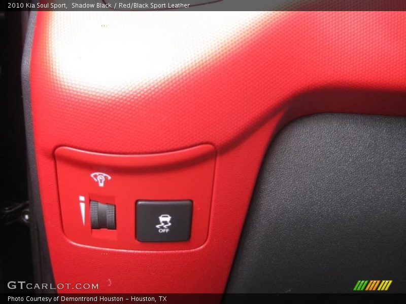 Shadow Black / Red/Black Sport Leather 2010 Kia Soul Sport