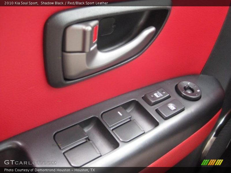 Shadow Black / Red/Black Sport Leather 2010 Kia Soul Sport