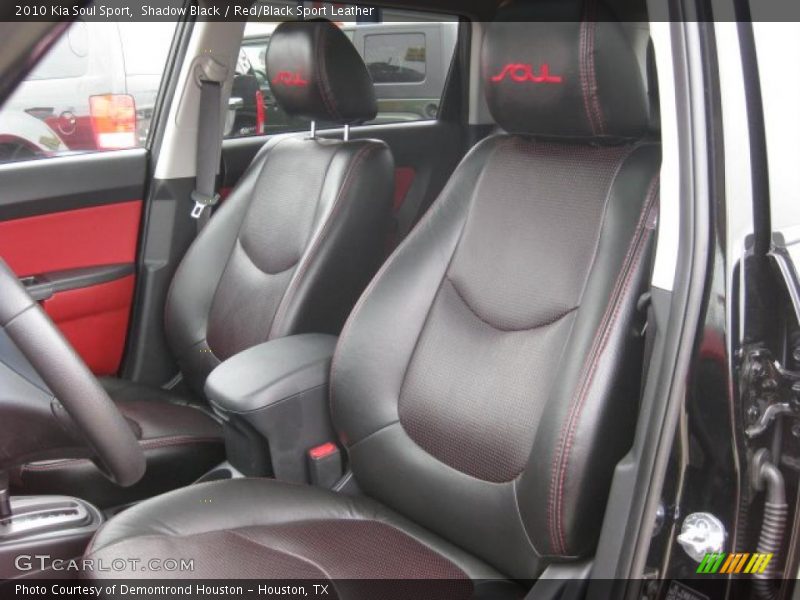  2010 Soul Sport Red/Black Sport Leather Interior