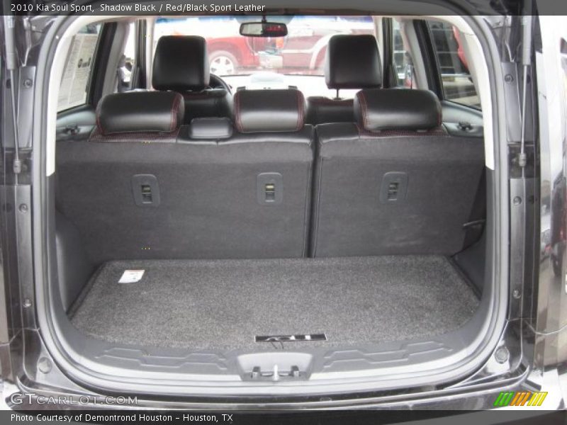 Shadow Black / Red/Black Sport Leather 2010 Kia Soul Sport