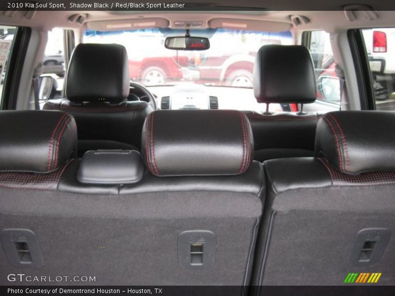 Shadow Black / Red/Black Sport Leather 2010 Kia Soul Sport