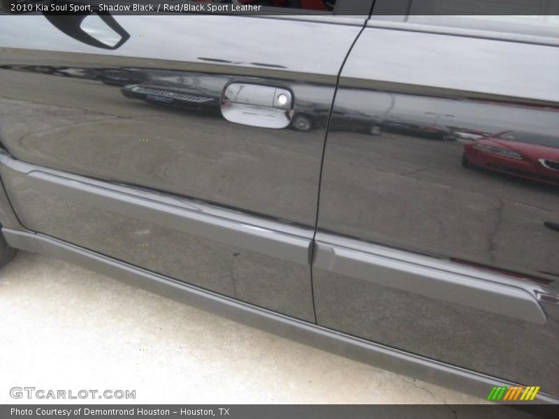 Shadow Black / Red/Black Sport Leather 2010 Kia Soul Sport
