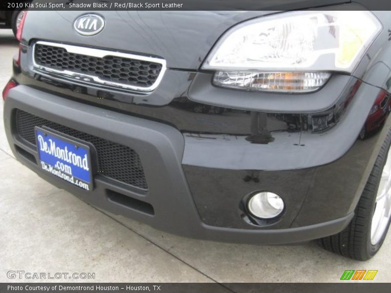 Shadow Black / Red/Black Sport Leather 2010 Kia Soul Sport