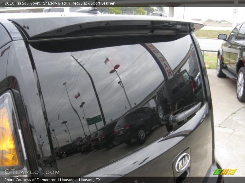 Shadow Black / Red/Black Sport Leather 2010 Kia Soul Sport