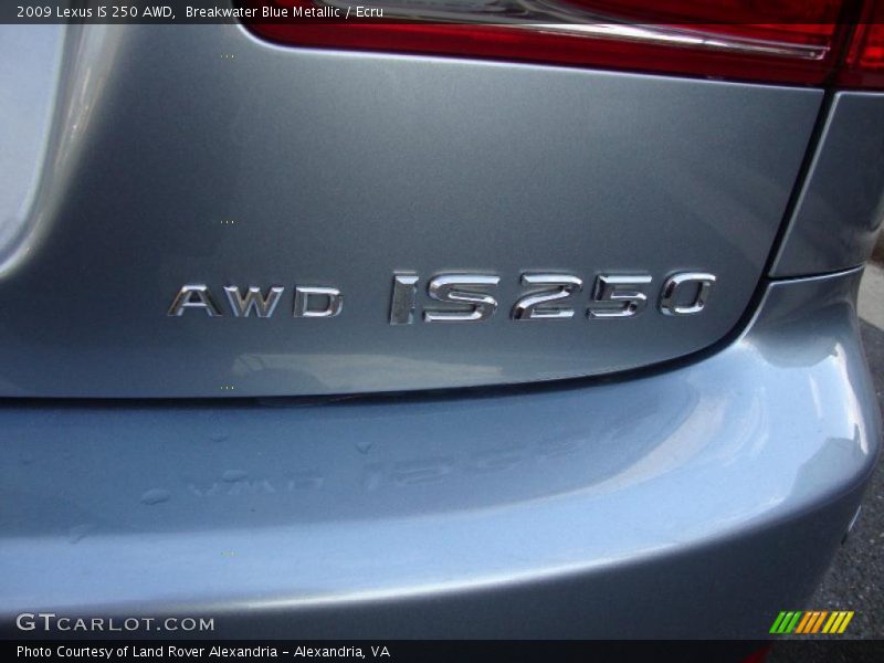 Breakwater Blue Metallic / Ecru 2009 Lexus IS 250 AWD