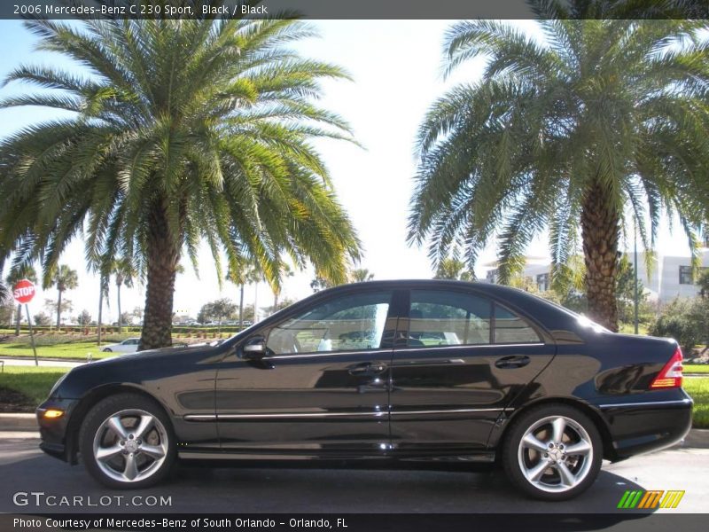 Black / Black 2006 Mercedes-Benz C 230 Sport