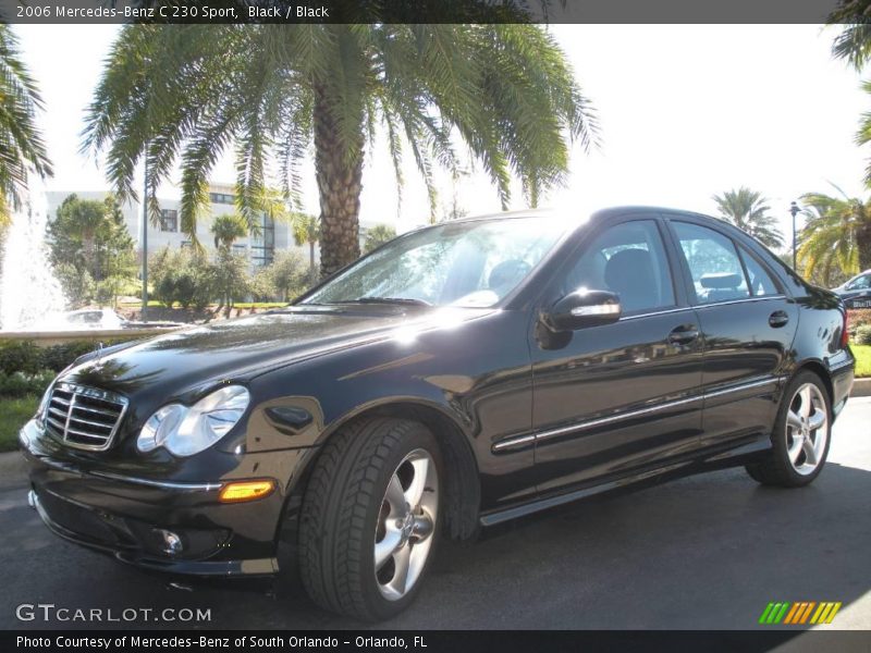 Black / Black 2006 Mercedes-Benz C 230 Sport