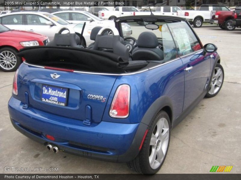 Hyper Blue Metallic / Panther Black 2005 Mini Cooper S Convertible